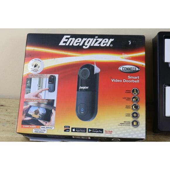 New Energizer Connect 1080p Smart Video Doorbell EOD1-1002-SIL Open Box - Picture 3 of 5